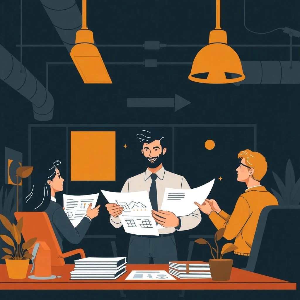 Mid-level finance professional in action