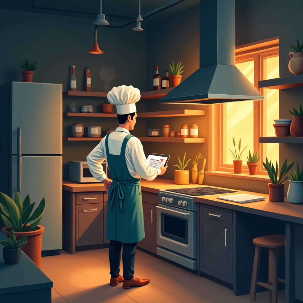 Chef considering flexible work schedule