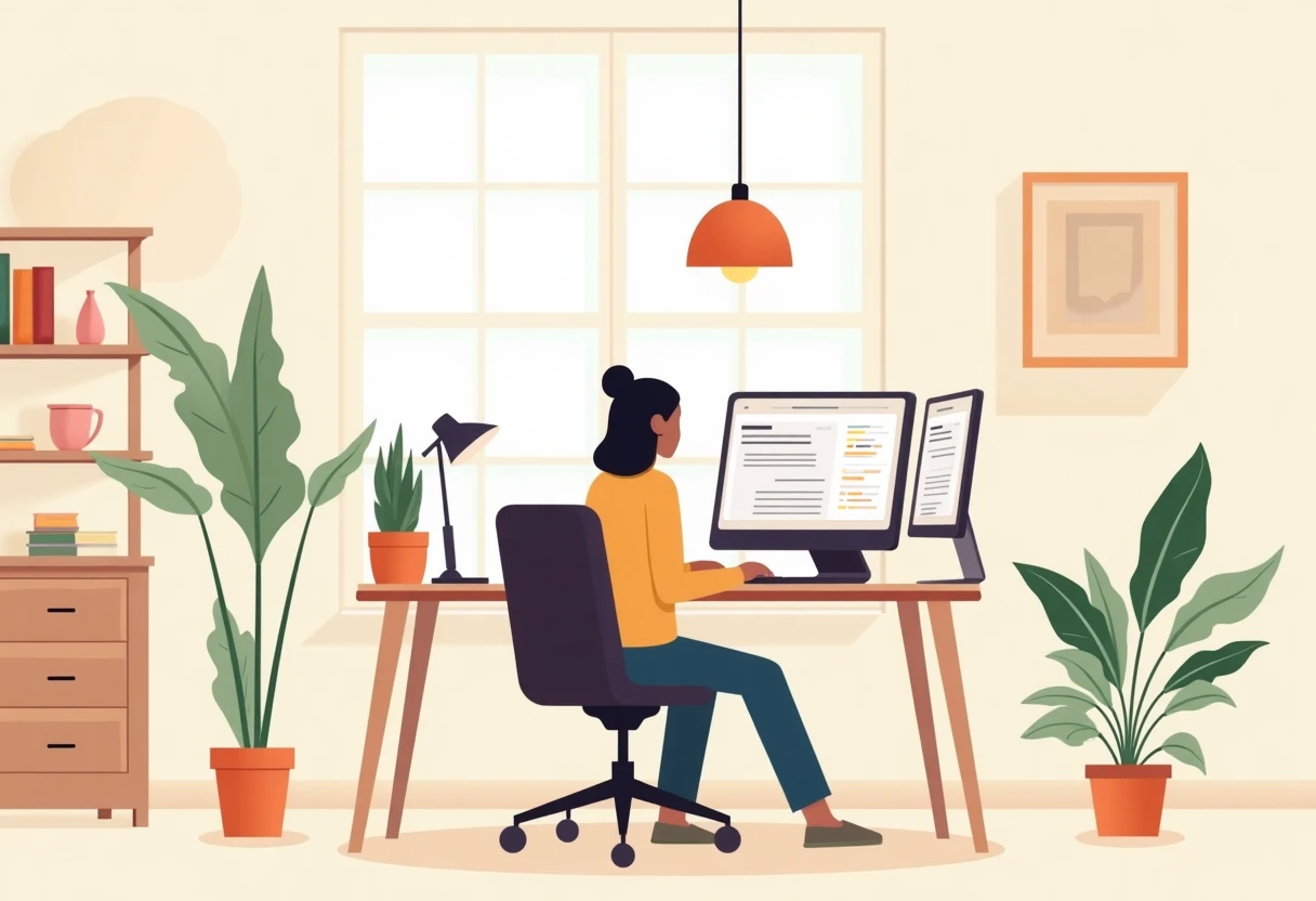 Home office for remote IT work