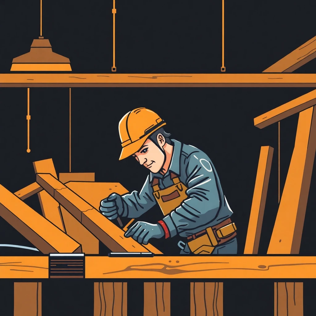 Carpentry work in progress