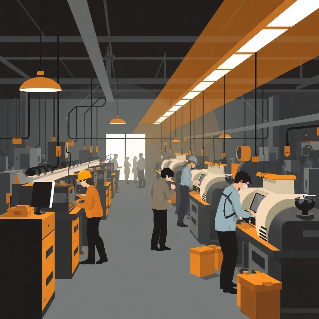 Manufacturing jobs in action